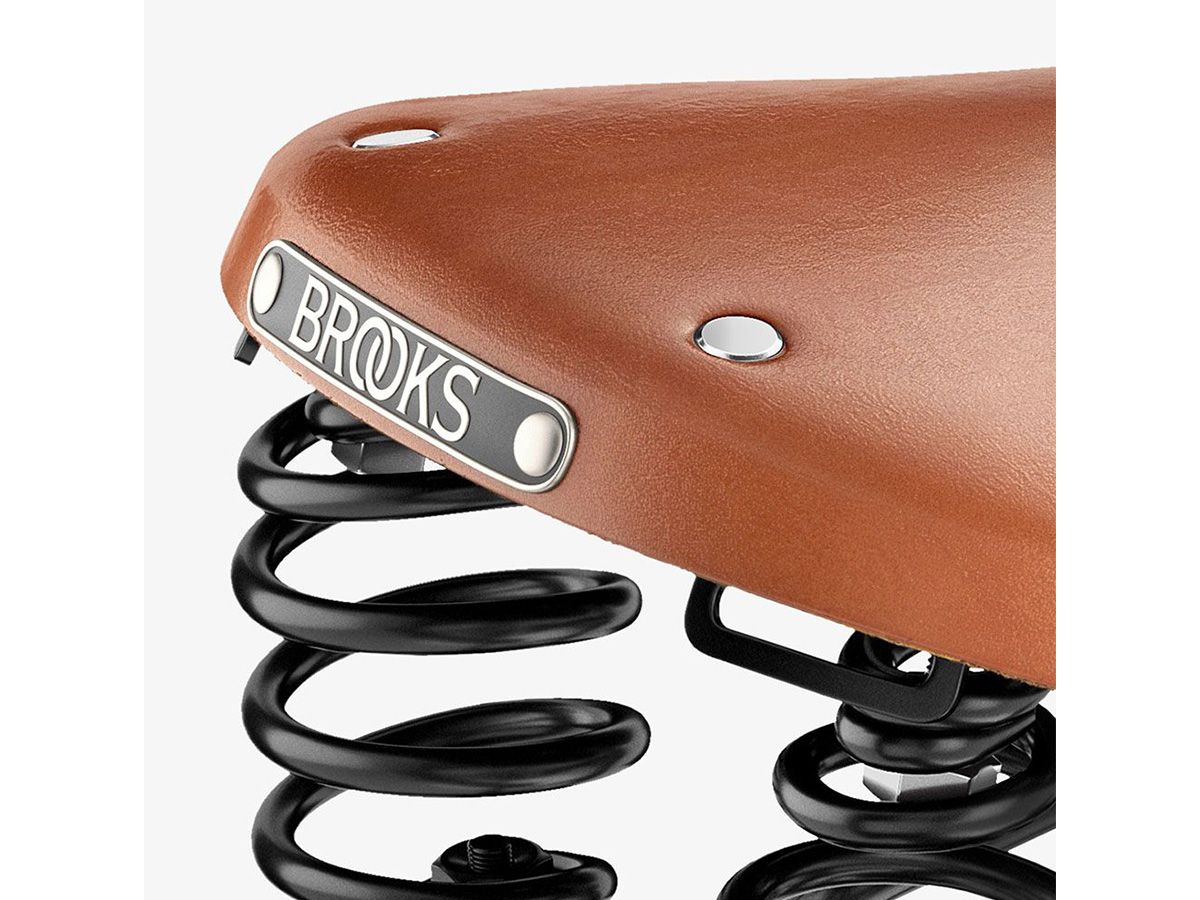 Brooks Flyer 皮革座墊 蜂蜜色