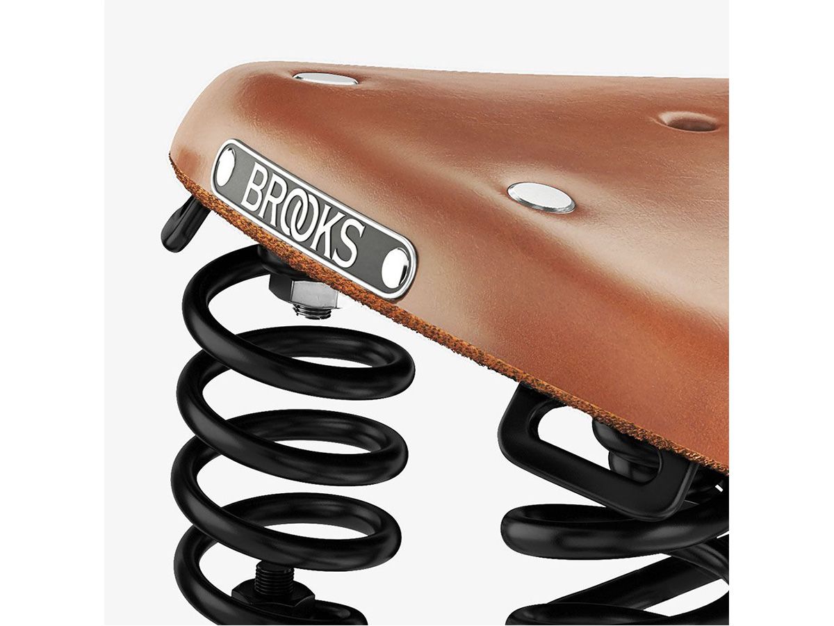 Brooks Flyer Short 皮革座墊 蜂蜜色