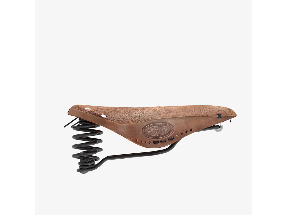 Brooks Flyer Softened 皮革座墊 深棕色