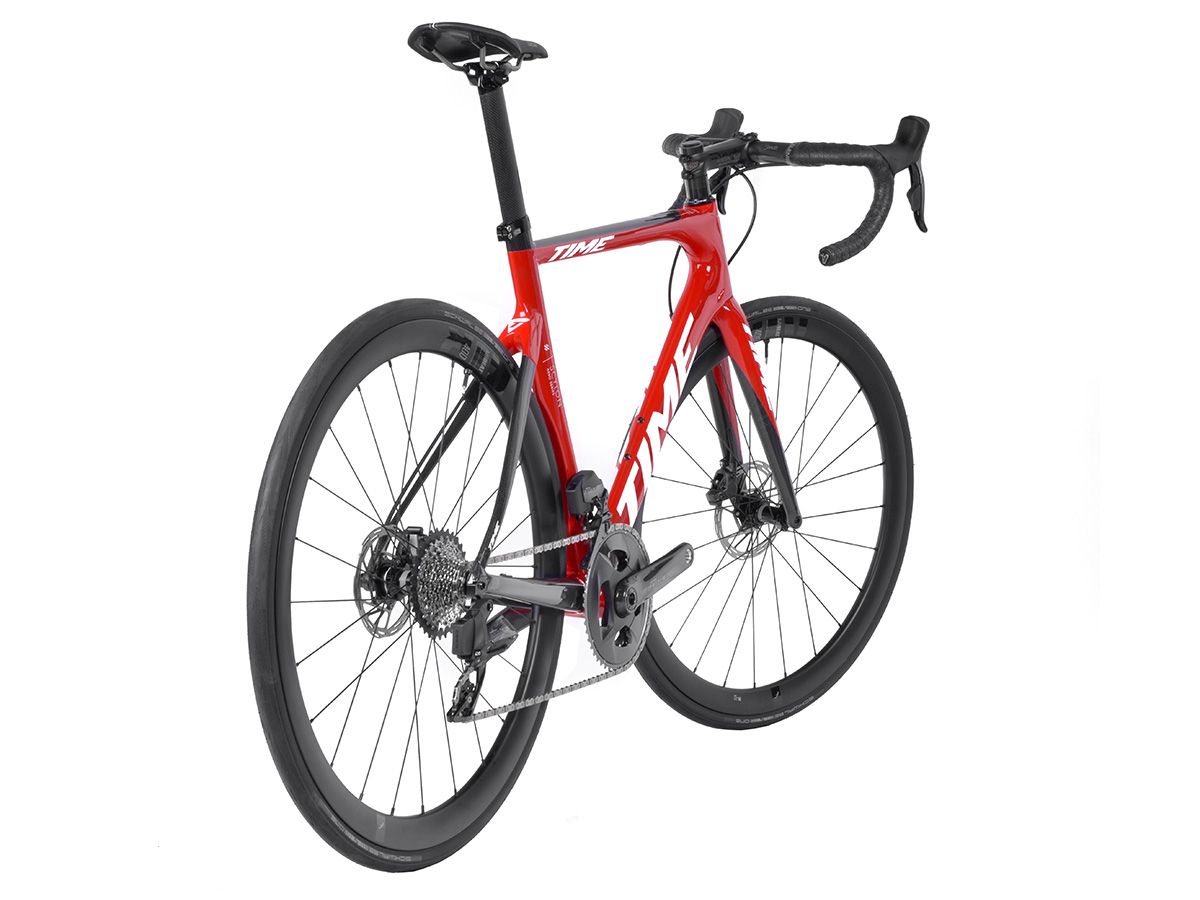 TIME Scylon 空力車 - Gloss Red/競速紅 - Sram Force etap AXS 2x12 XS