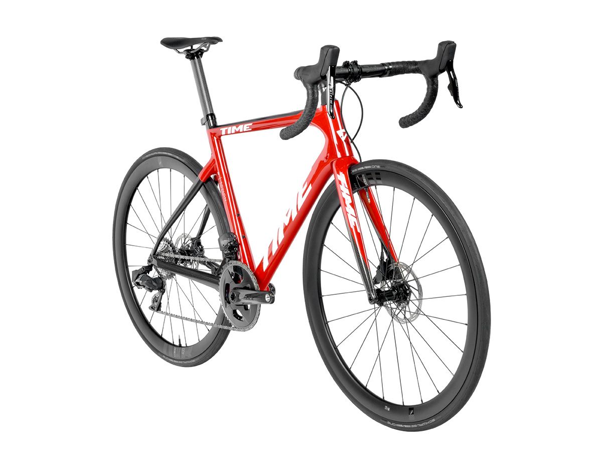 TIME Scylon 空力車 - Gloss Red/競速紅 - Sram Force etap AXS 2x12