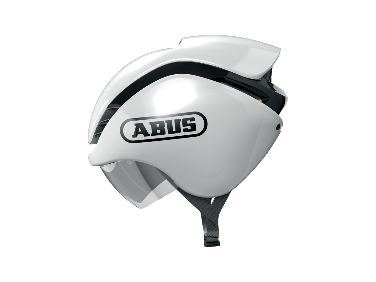 ABUS GAMECHANGER TRI 三鐵空力計時安全帽 亮白 S