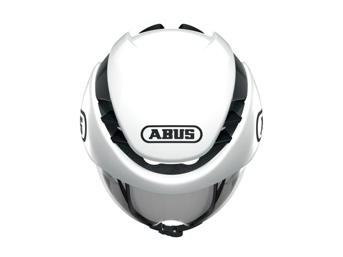 ABUS GAMECHANGER TRI 三鐵空力計時安全帽 亮白 L