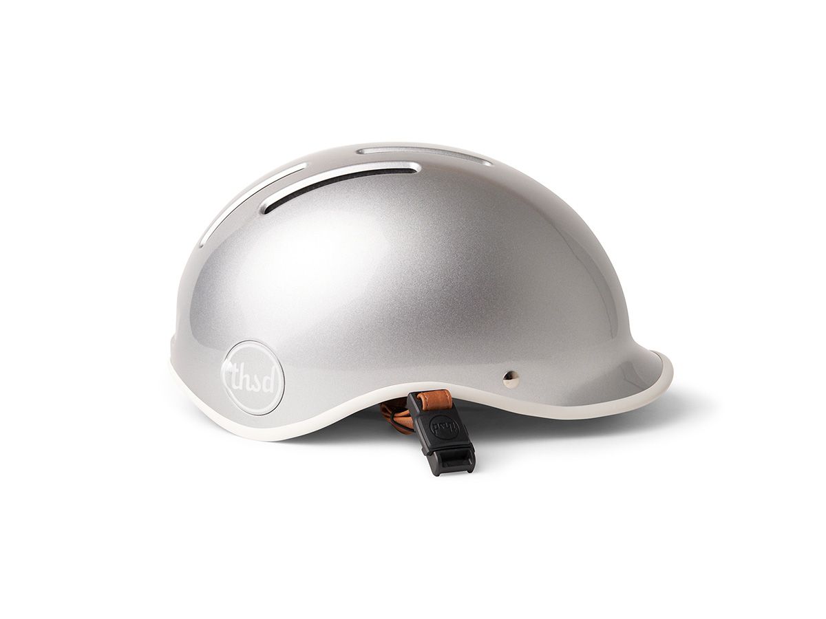 Thousand HERITAGE 2.0 單車和滑板安全帽 閃亮銀 L