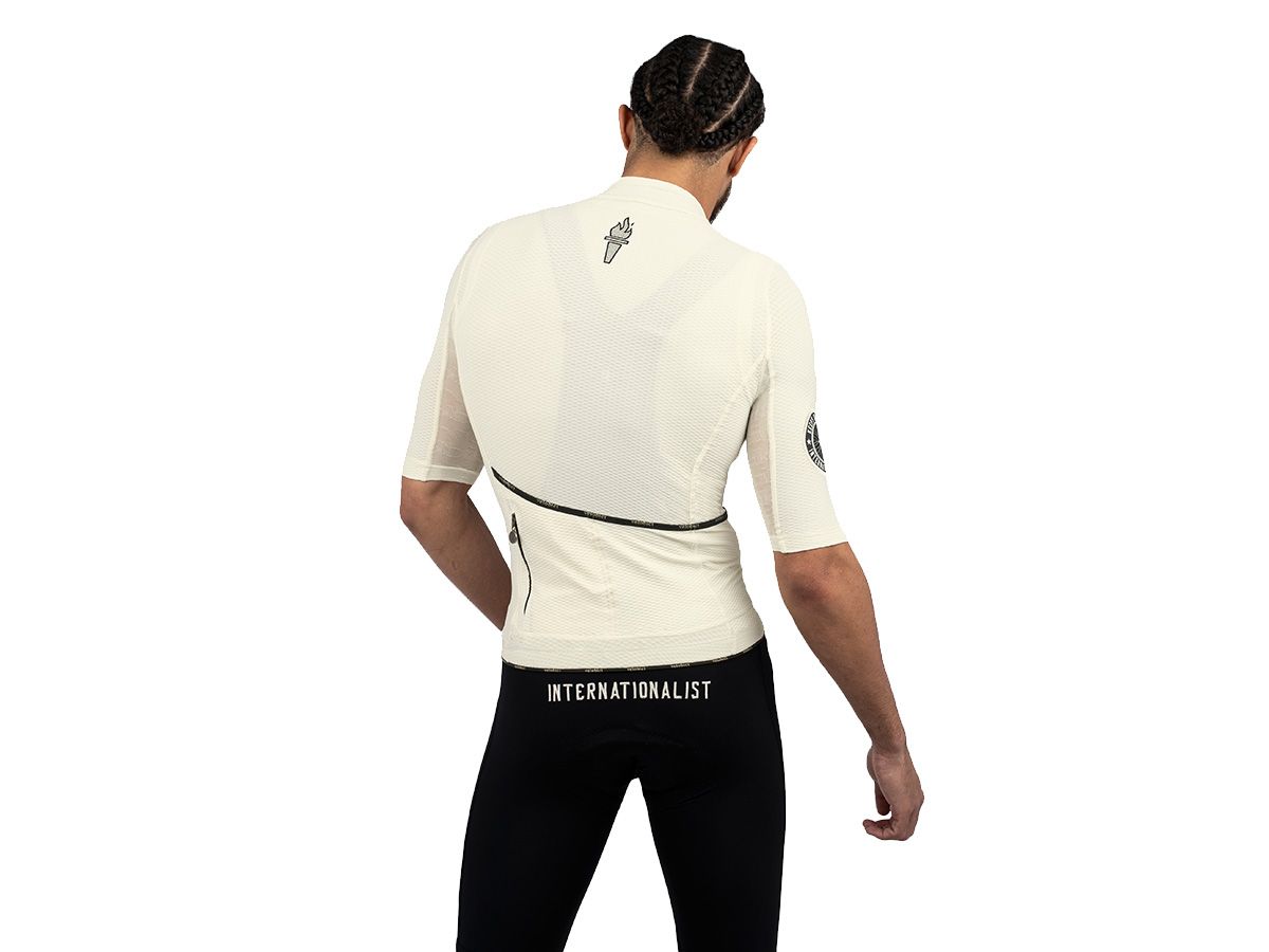 VB Internationalist 男款春夏車衣 奶油白 XXS