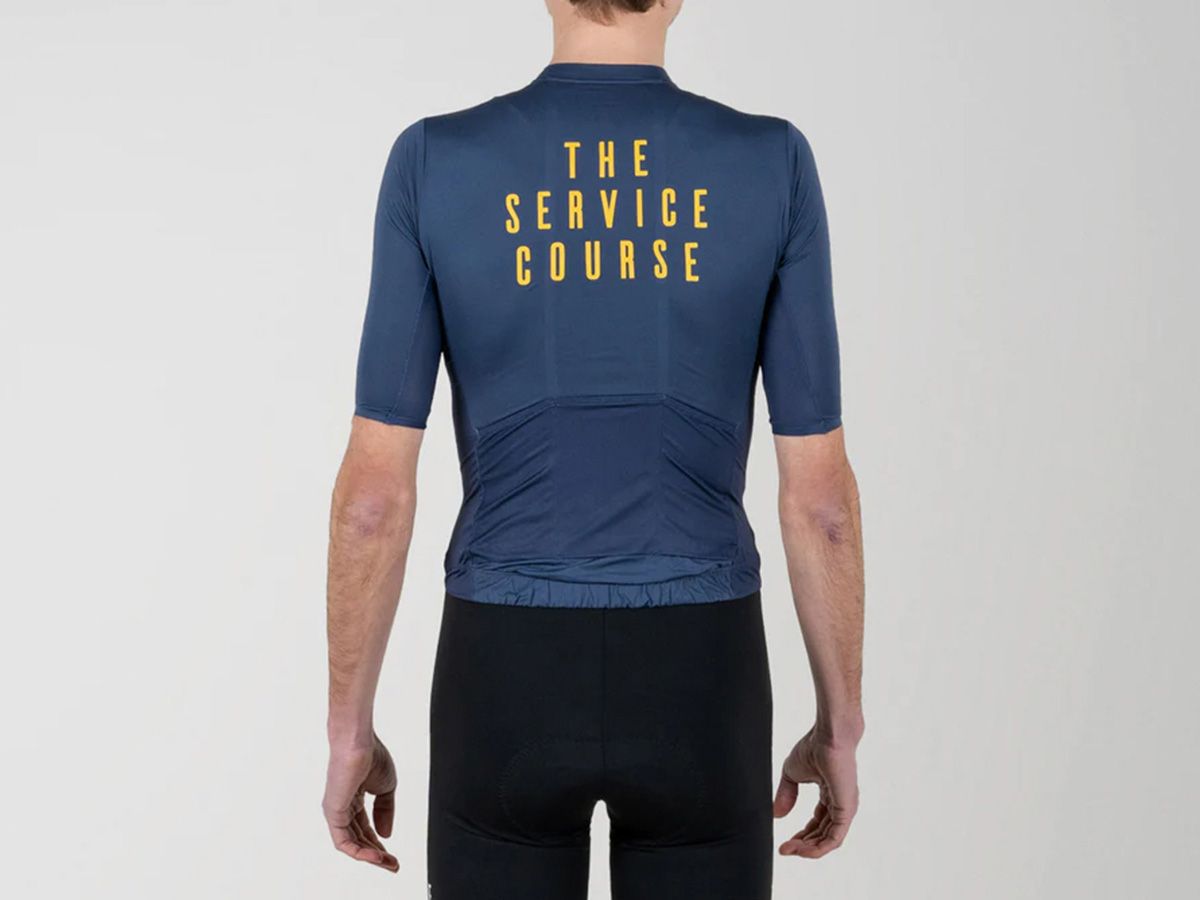 TSC 夏季短袖輕量男性車衣 / 夜藍 M