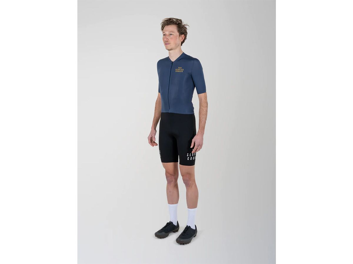 TSC 夏季短袖輕量男性車衣 / 夜藍 M