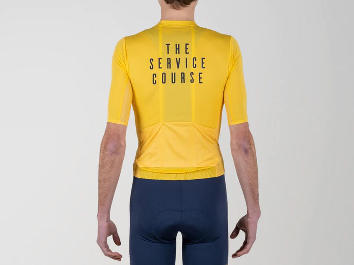 TSC 夏季短袖輕量男性車衣 / 亮黃