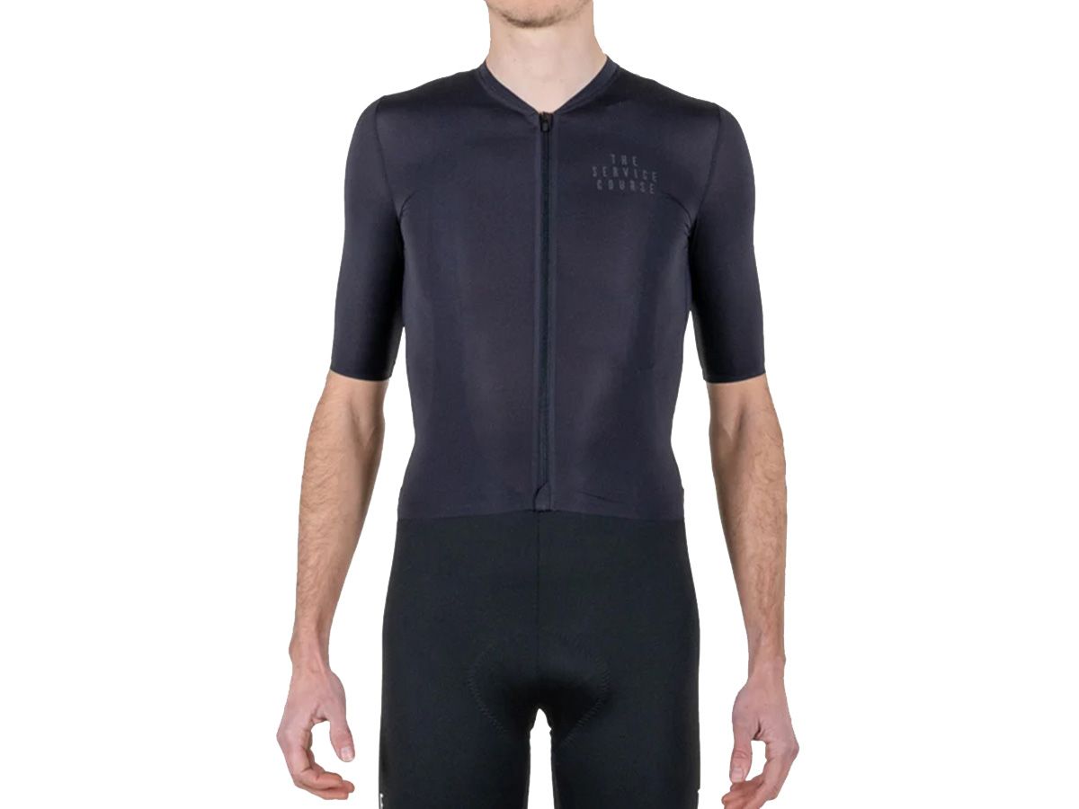 TSC 夏季短袖輕量男性車衣 / 太空黑 S