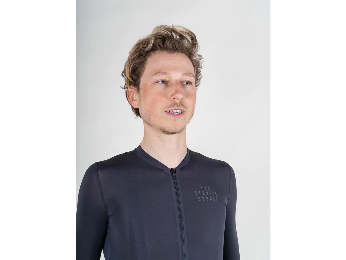 TSC 夏季短袖輕量男性車衣 / 太空黑 M