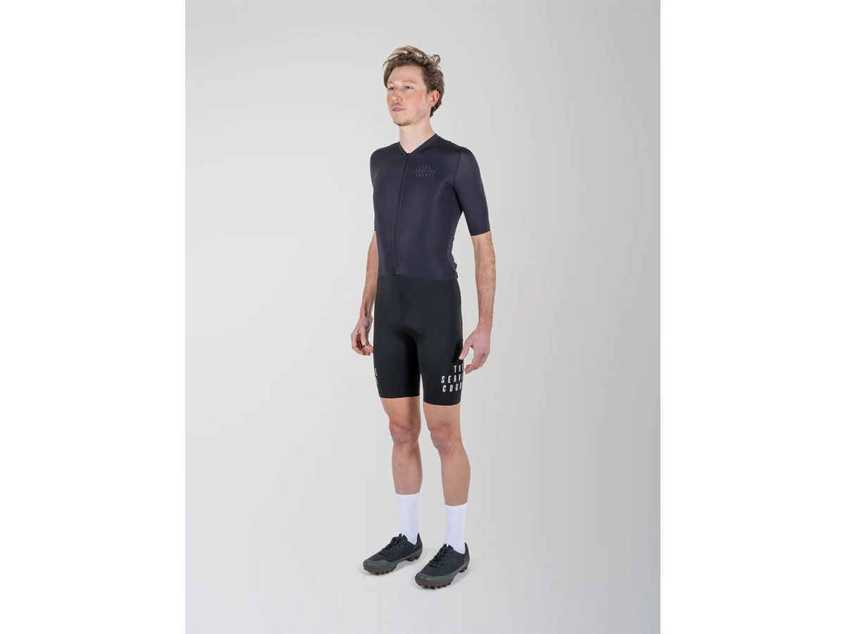 TSC 夏季短袖輕量男性車衣 / 太空黑 M