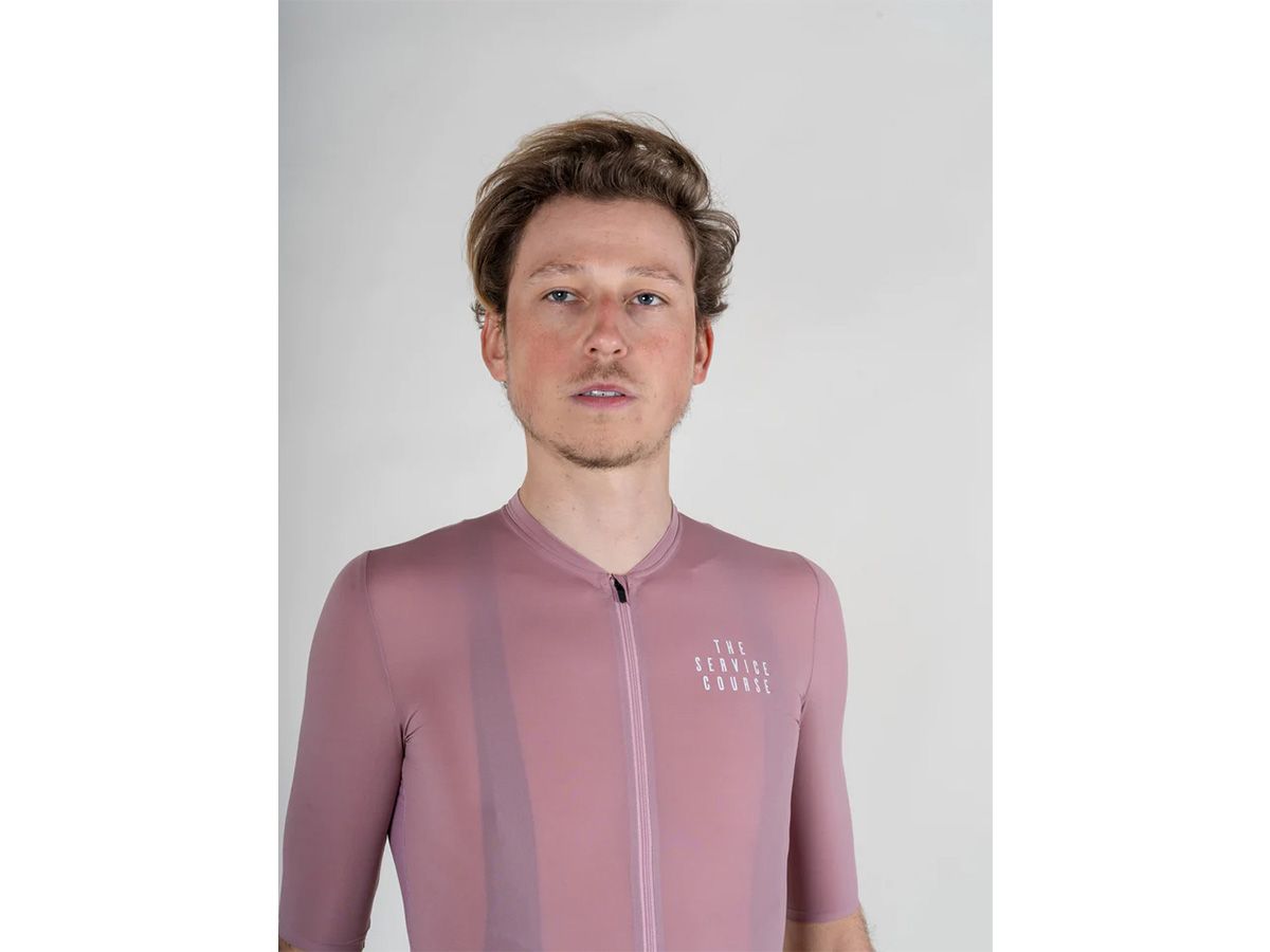 TSC 夏季短袖輕量男性車衣 / 粉紫 XXL