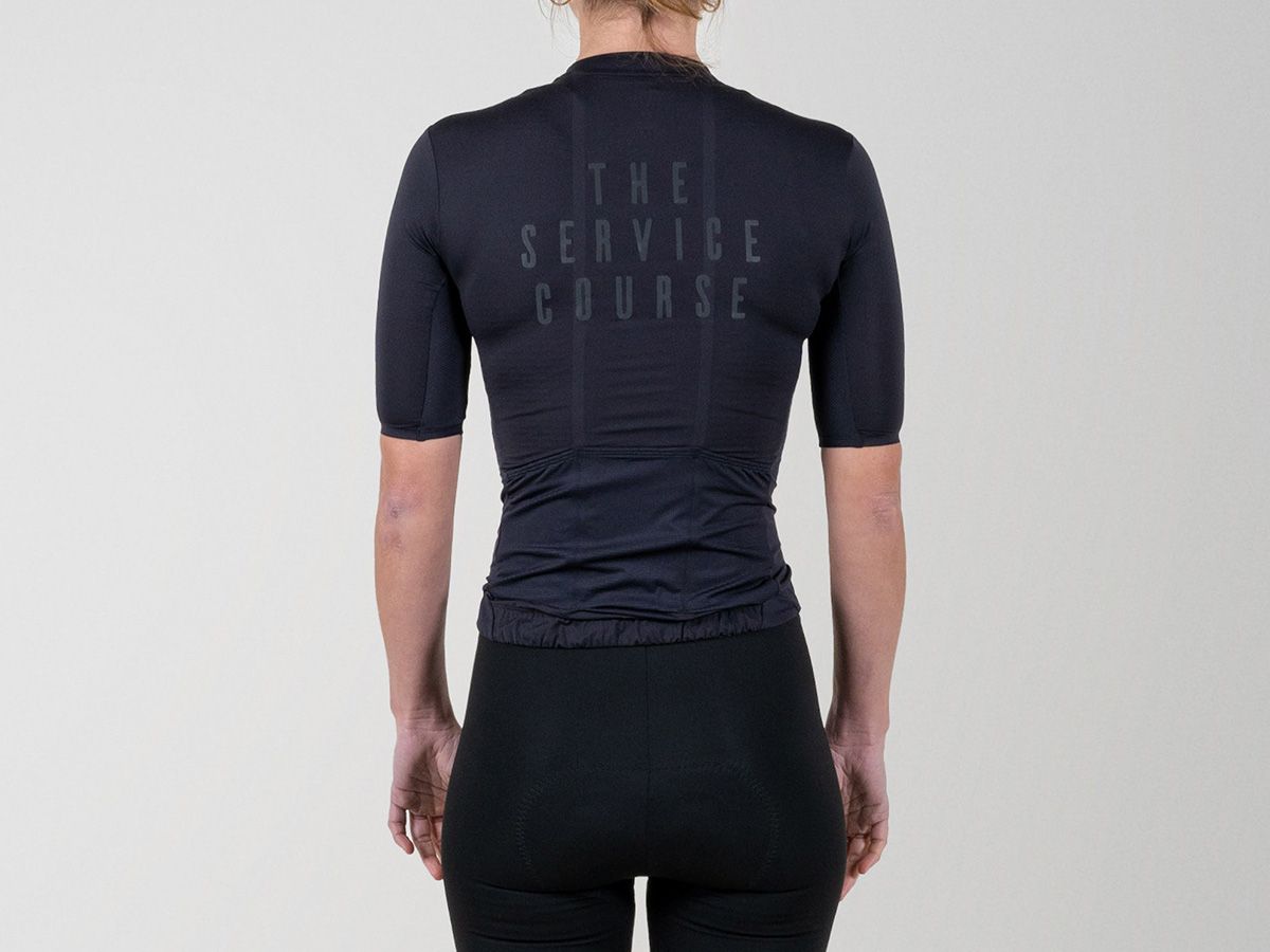  TSC 夏季短袖輕量女性車衣 / 太空黑 M