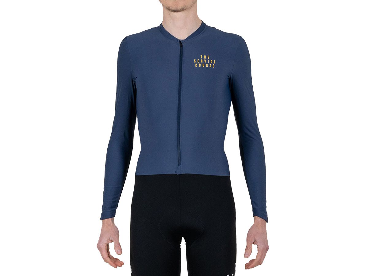 TSC 長袖訓練男性車衣 / 夜藍 XL