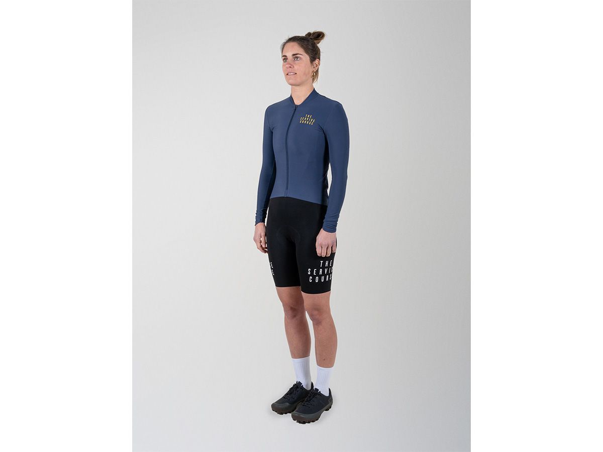 TSC 長袖訓練女性車衣 / 夜藍 M