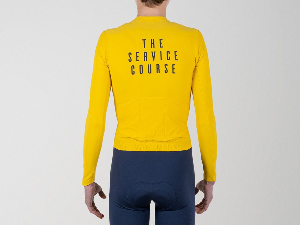 TSC 長袖訓練男性車衣 / 亮黃 M