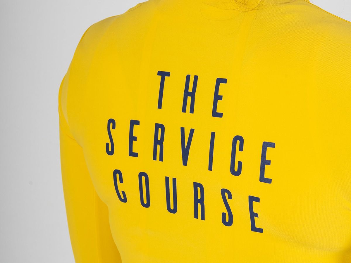 TSC 長袖訓練女性車衣 / 亮黃 M