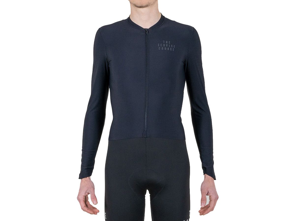 TSC 長袖訓練男性車衣 / 太空黑 L