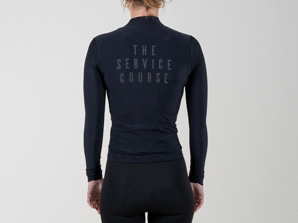 TSC 長袖訓練女性車衣 / 太空黑 M