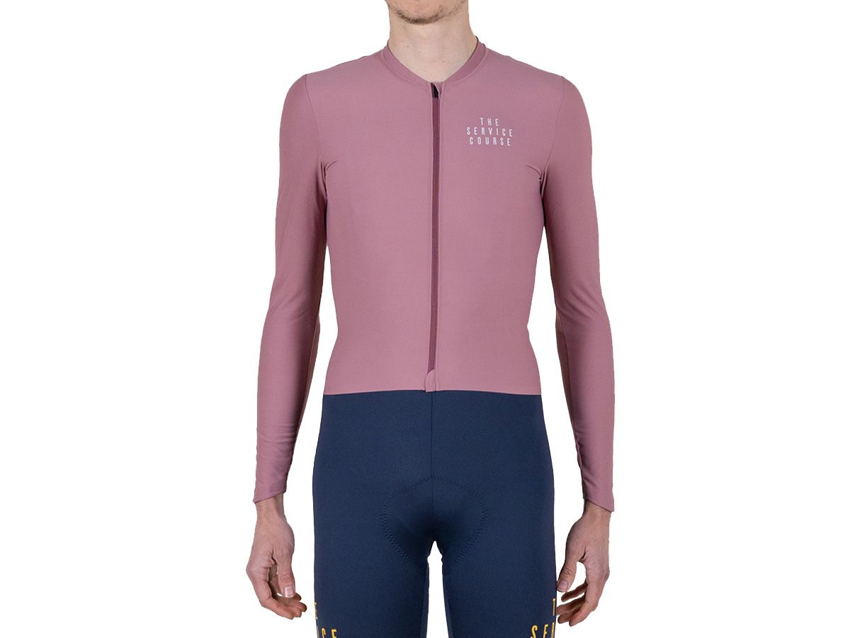 TSC 長袖訓練男性車衣 / 粉紫 M