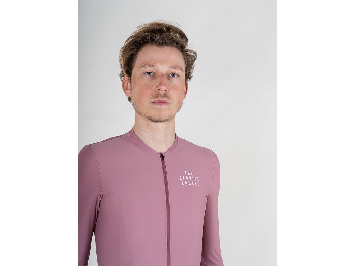 TSC 長袖訓練男性車衣 / 粉紫