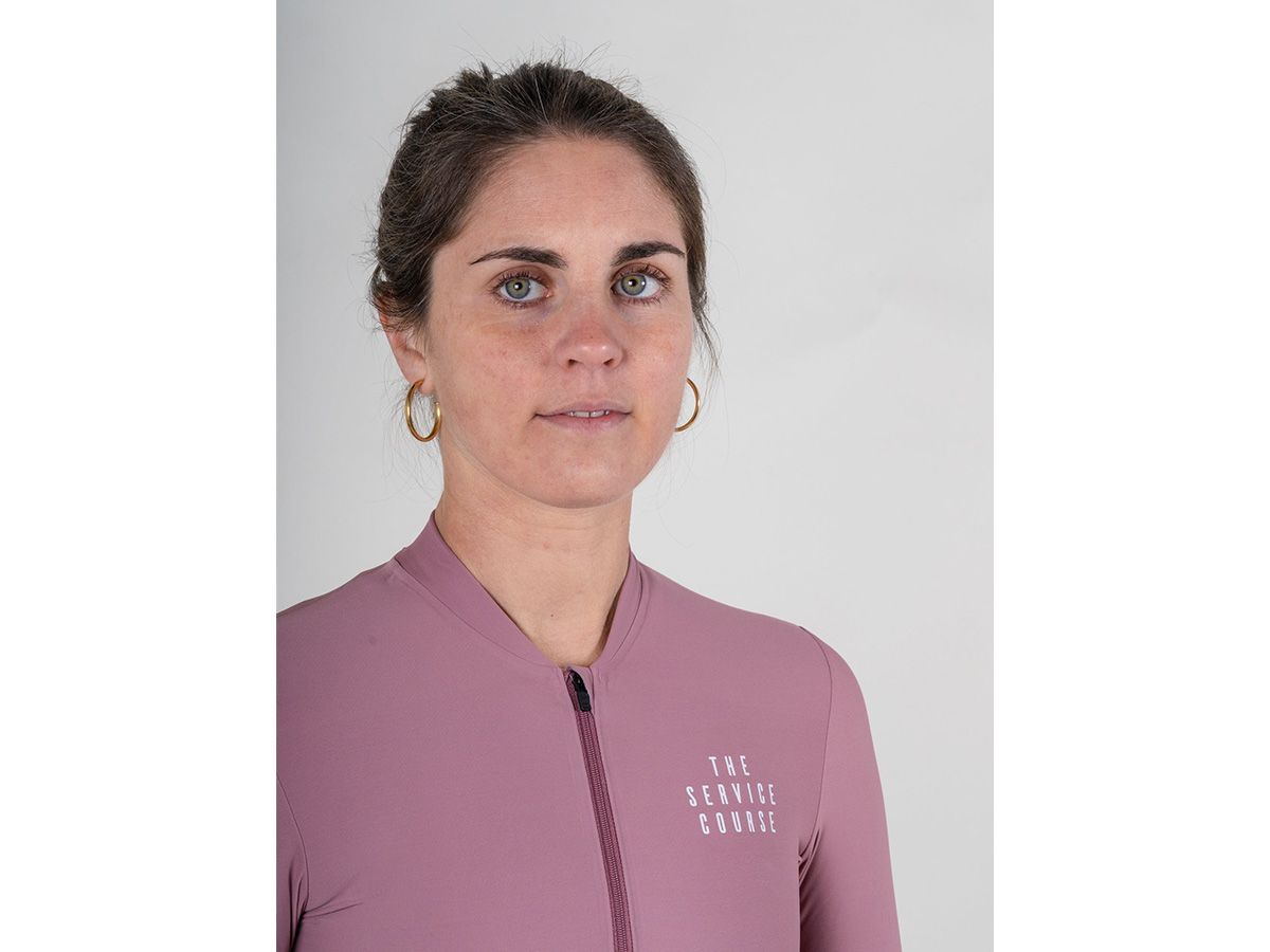 TSC 長袖訓練女性車衣 / 粉紫 S