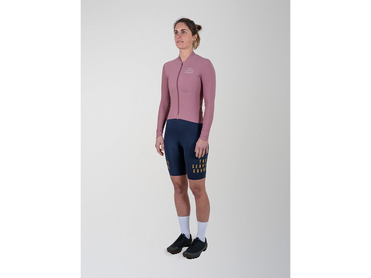 TSC 長袖訓練女性車衣 / 粉紫 XS