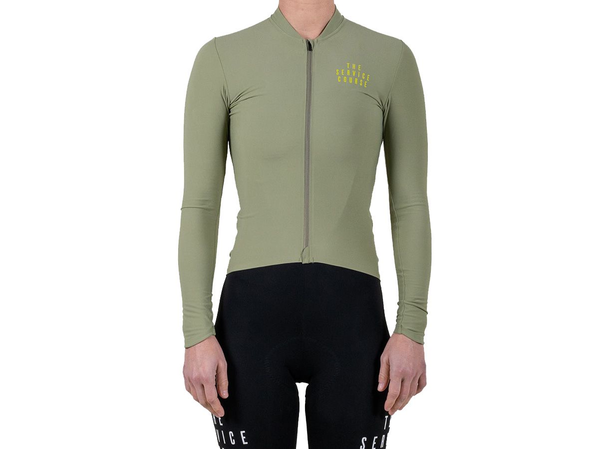 TSC 長袖訓練女性車衣 / 橄欖綠 L