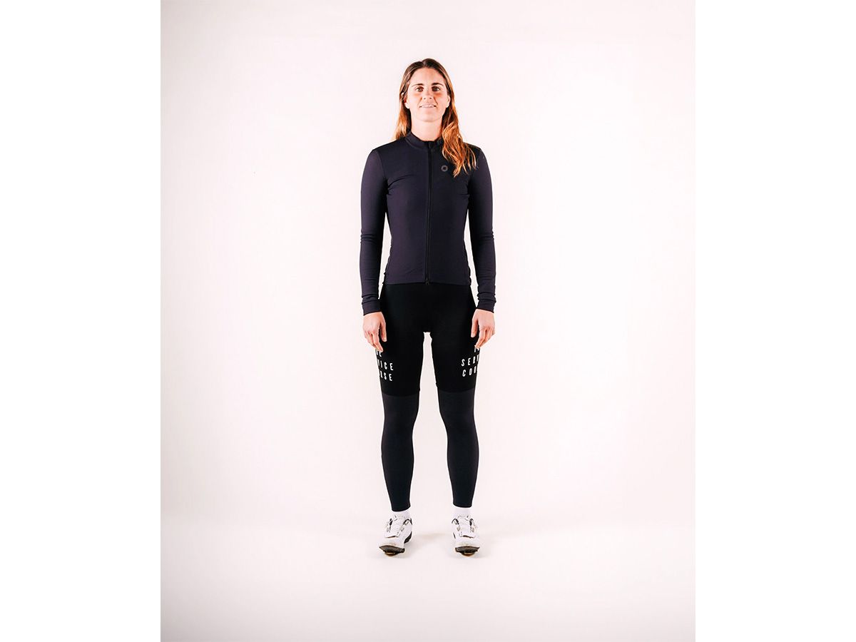 The Service Course Women Long Sleeve Winter Jersey 女款長袖車衣 黑色 S