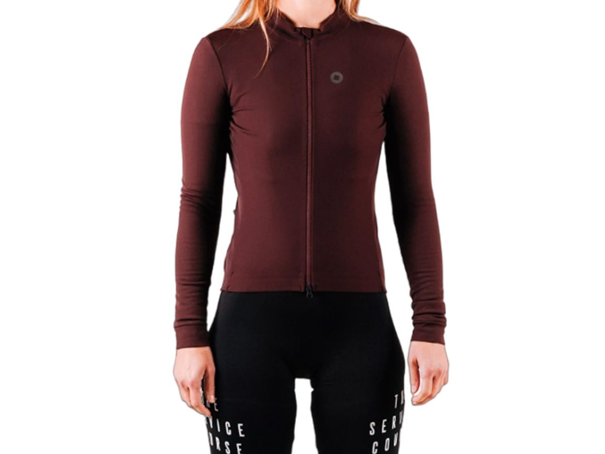 The Service Course Women Long Sleeve Winter Jersey 女款長袖車衣 巧克力色 2XS