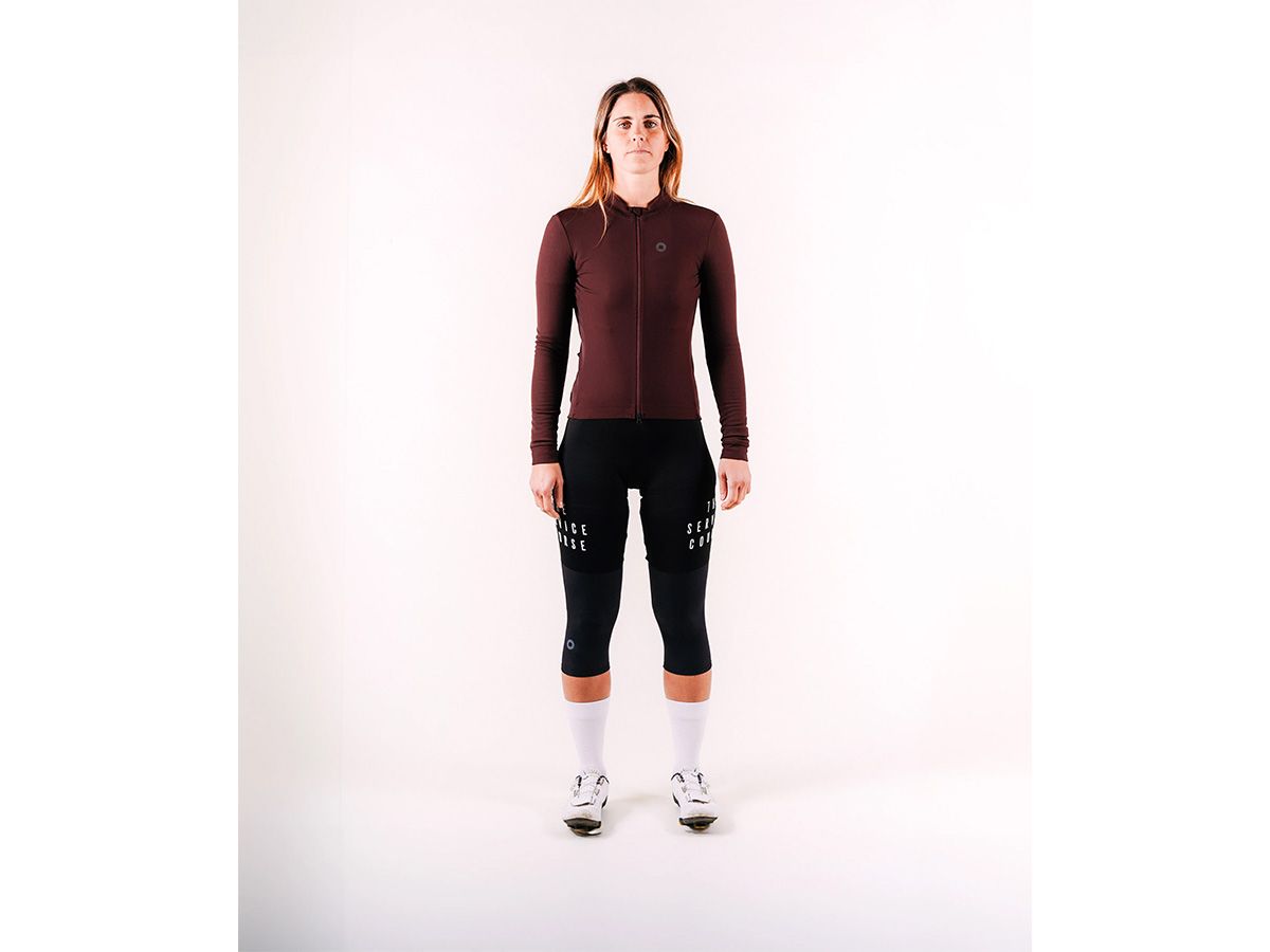 The Service Course Women Long Sleeve Winter Jersey 女款長袖車衣 巧克力色 2XS