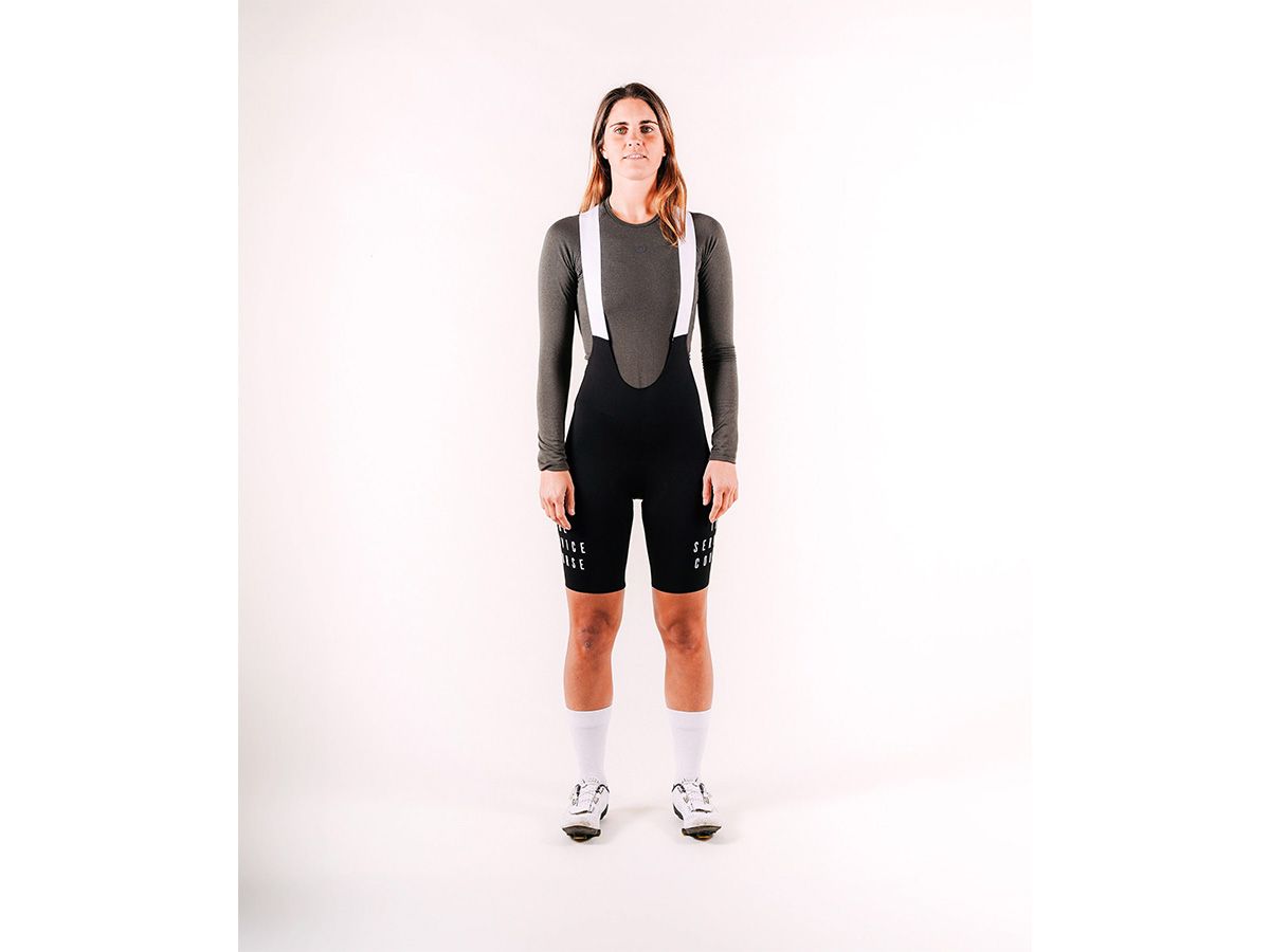 The Service Course Women Bib Shorts (2.0) 女款連身車褲 黑色 XS