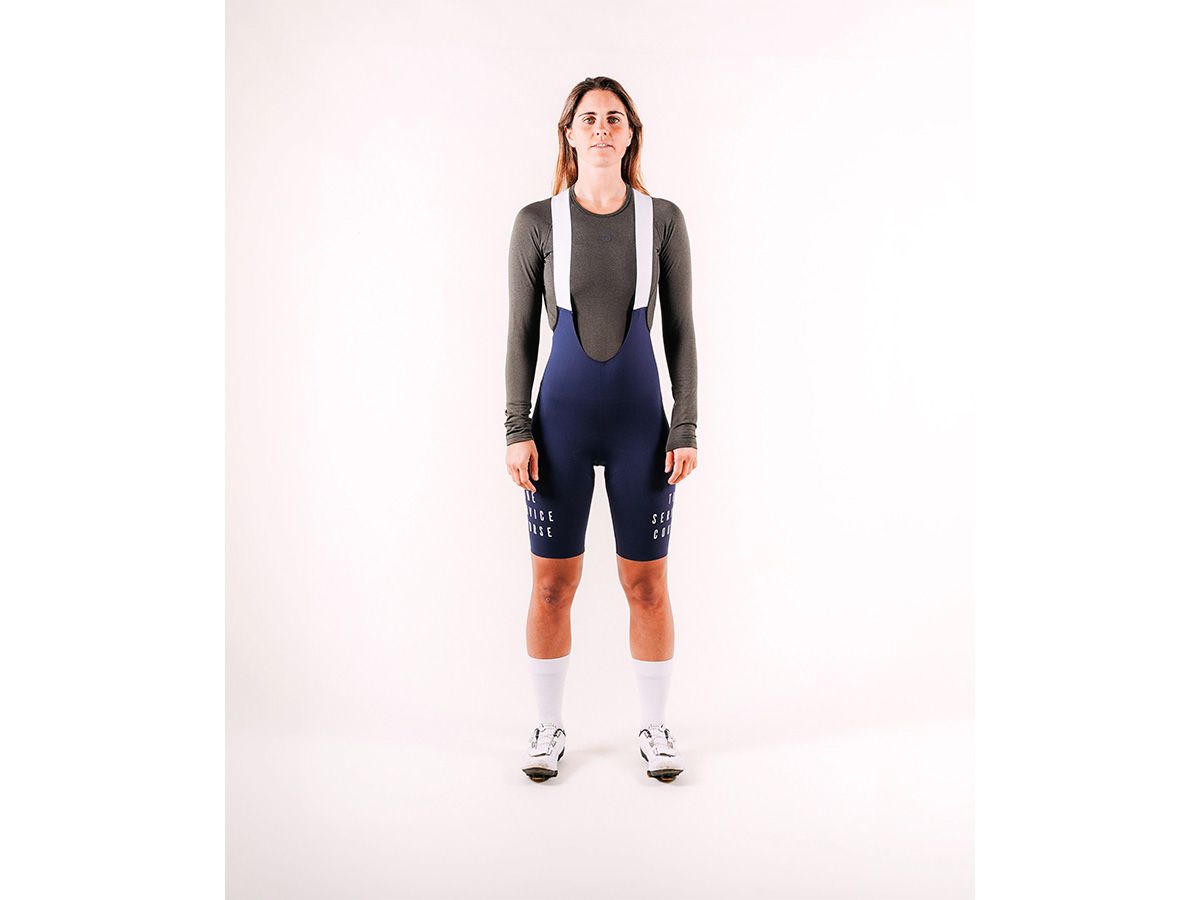 The Service Course Women Bib Shorts (2.0) 女款連身車褲 藍色