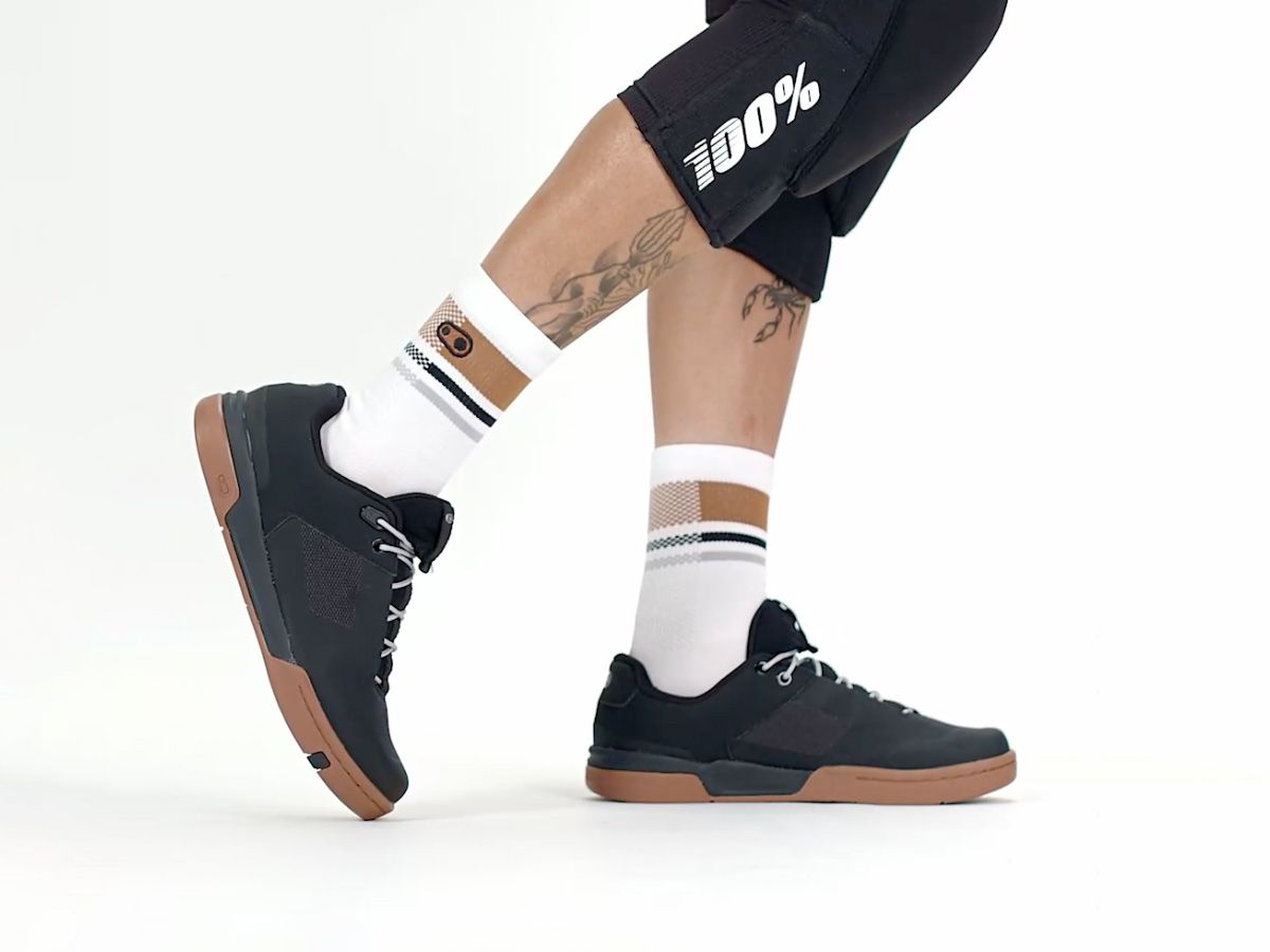 Crankbrothers平踏鞋 - Stamp Lace 鞋帶 黑銀色 US9