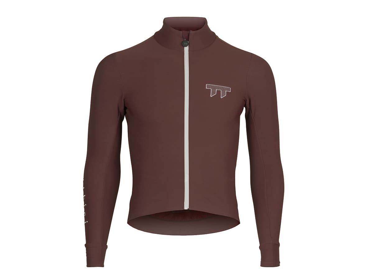 e Line Men's Classic Thermal Ls Jersey 男款經典保暖長袖車衣 / 栗紅色 XL