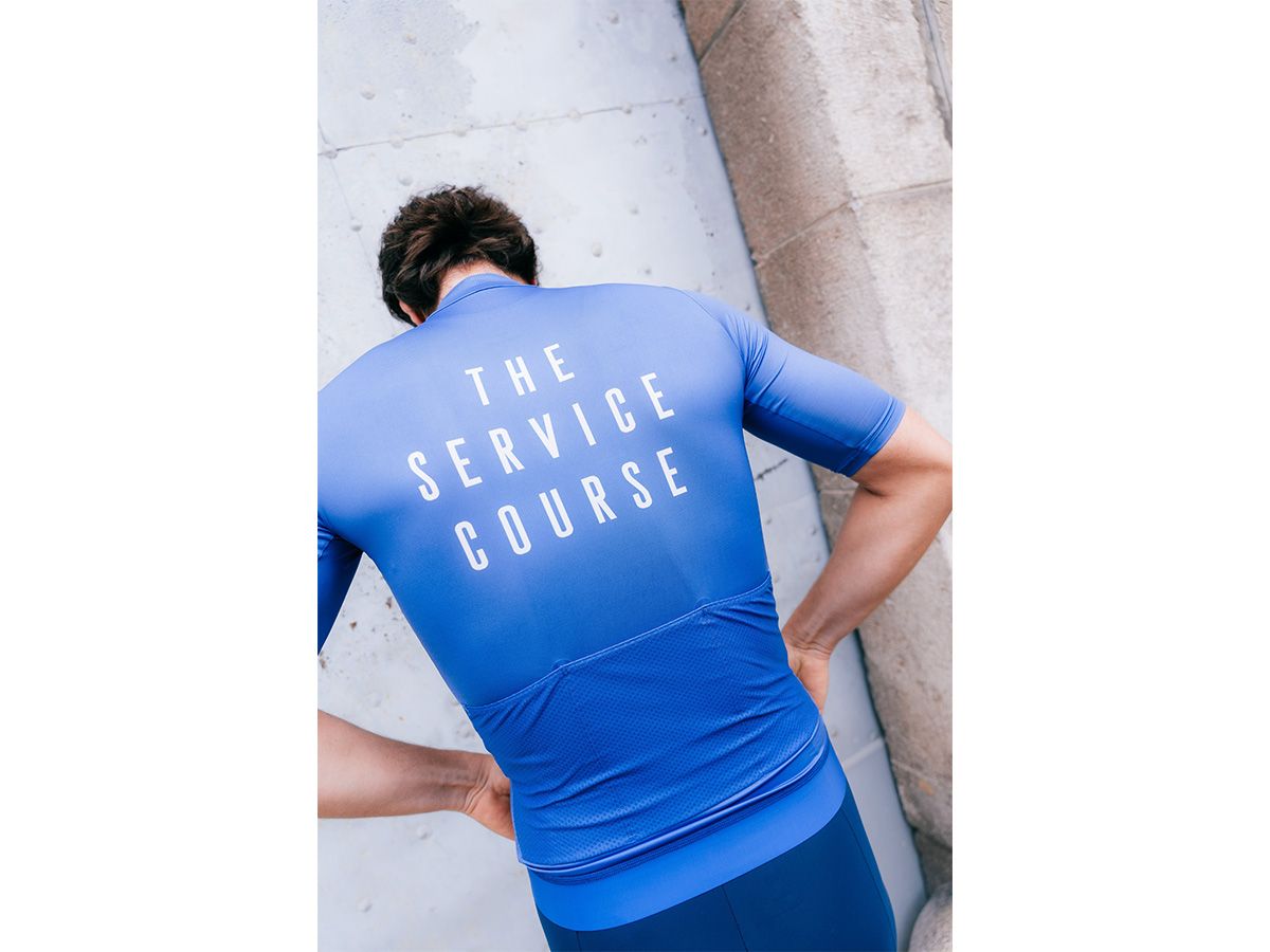 The Service Course Men's Logo Short Sleeve Jersey 男款短袖車衣 - 水藍