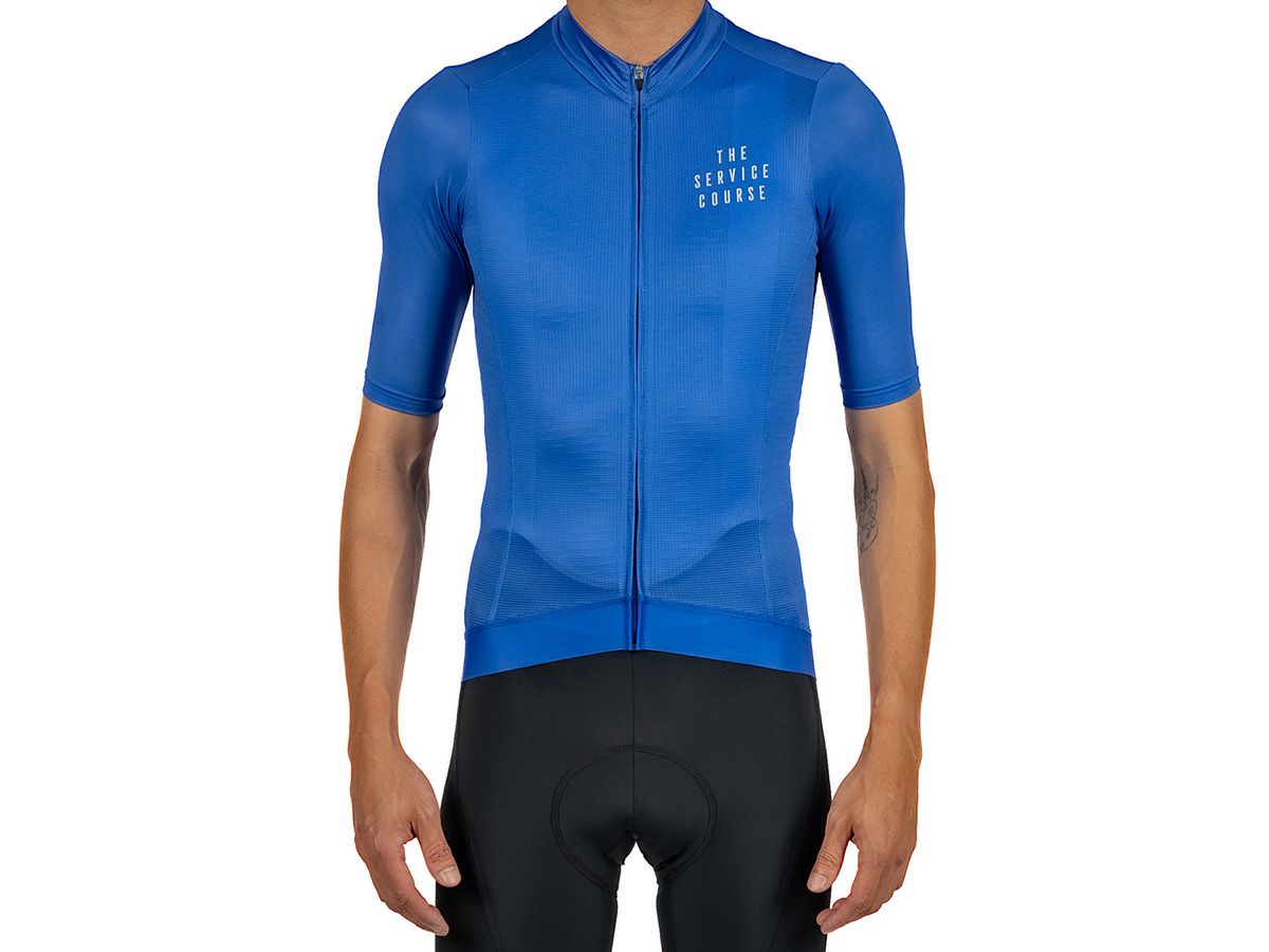 The Service Course Men's Logo Short Sleeve Jersey 男款短袖車衣 - 水藍 M