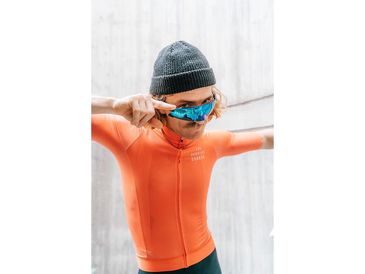 The Service Course Men's Logo Short Sleeve Jersey 男款短袖車衣 - 珊瑚紅 S