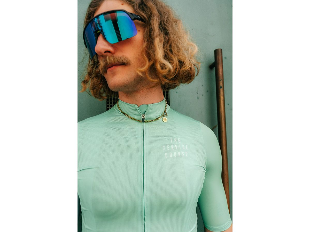 The Service Course Men's Logo Short Sleeve Jersey 男款短袖車衣 - 薄荷綠 XL