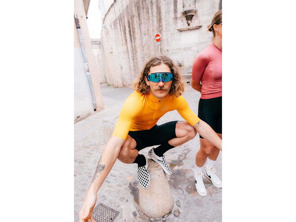 The Service Course Men's Logo Short Sleeve Jersey 男款短袖車衣 - 向日葵黃 L