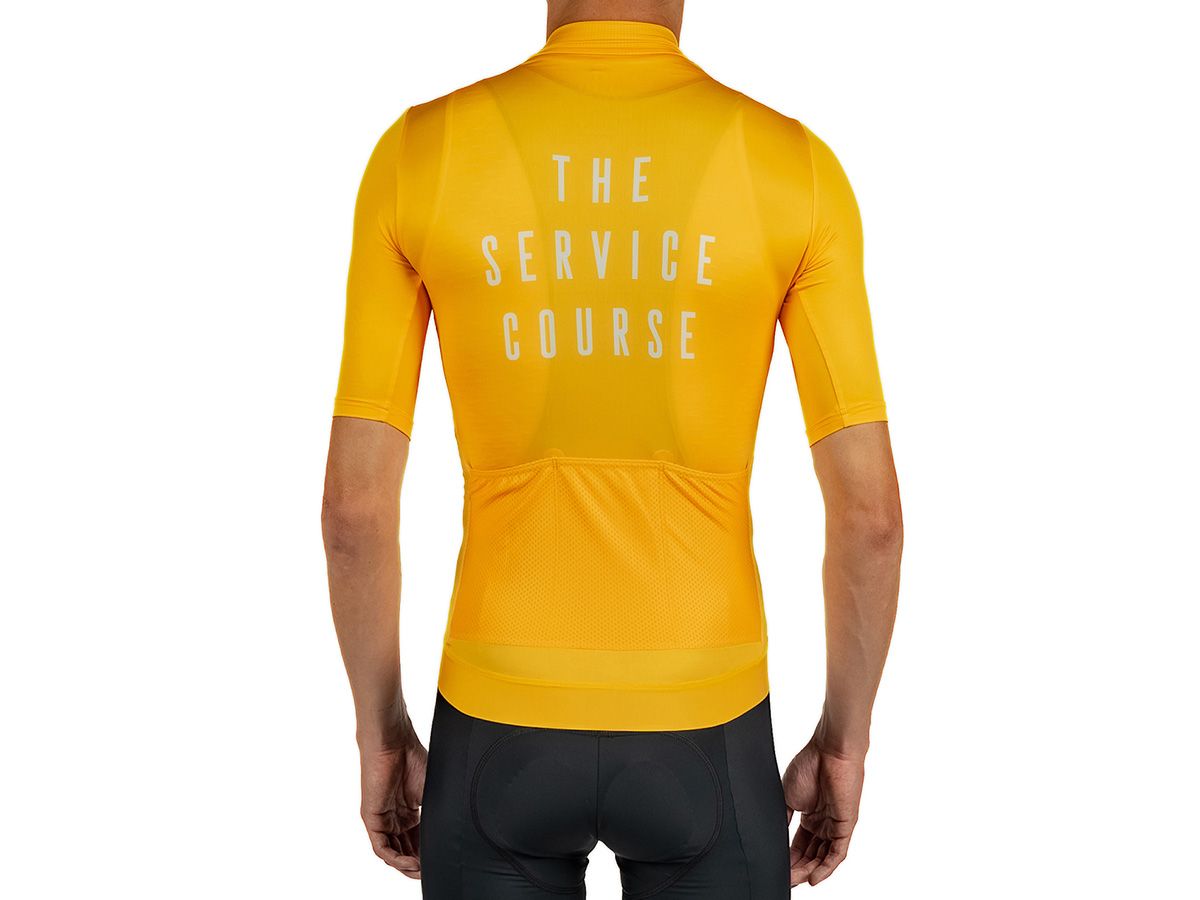 The Service Course Men's Logo Short Sleeve Jersey 男款短袖車衣 - 向日葵黃 XL