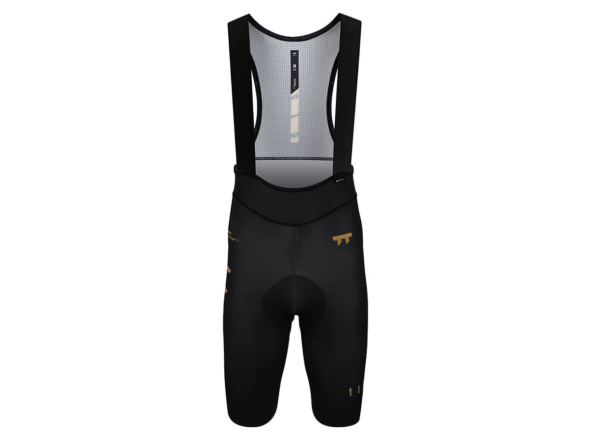 a Line Men's Stay Gold Bib Shorts 男款車褲 / 黑金 S