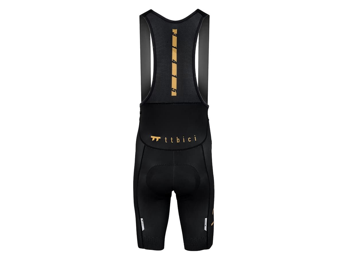 a Line Men's Stay Gold Bib Shorts 男款車褲 / 黑金 S