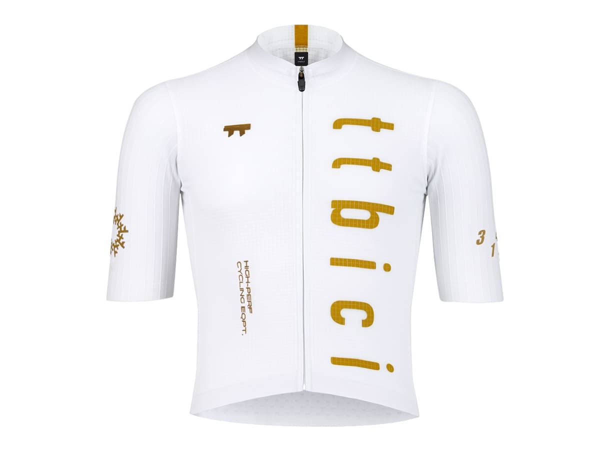 a Line Men's Stay Gold Aero Jersey 男款空力車衣 / 白金 S