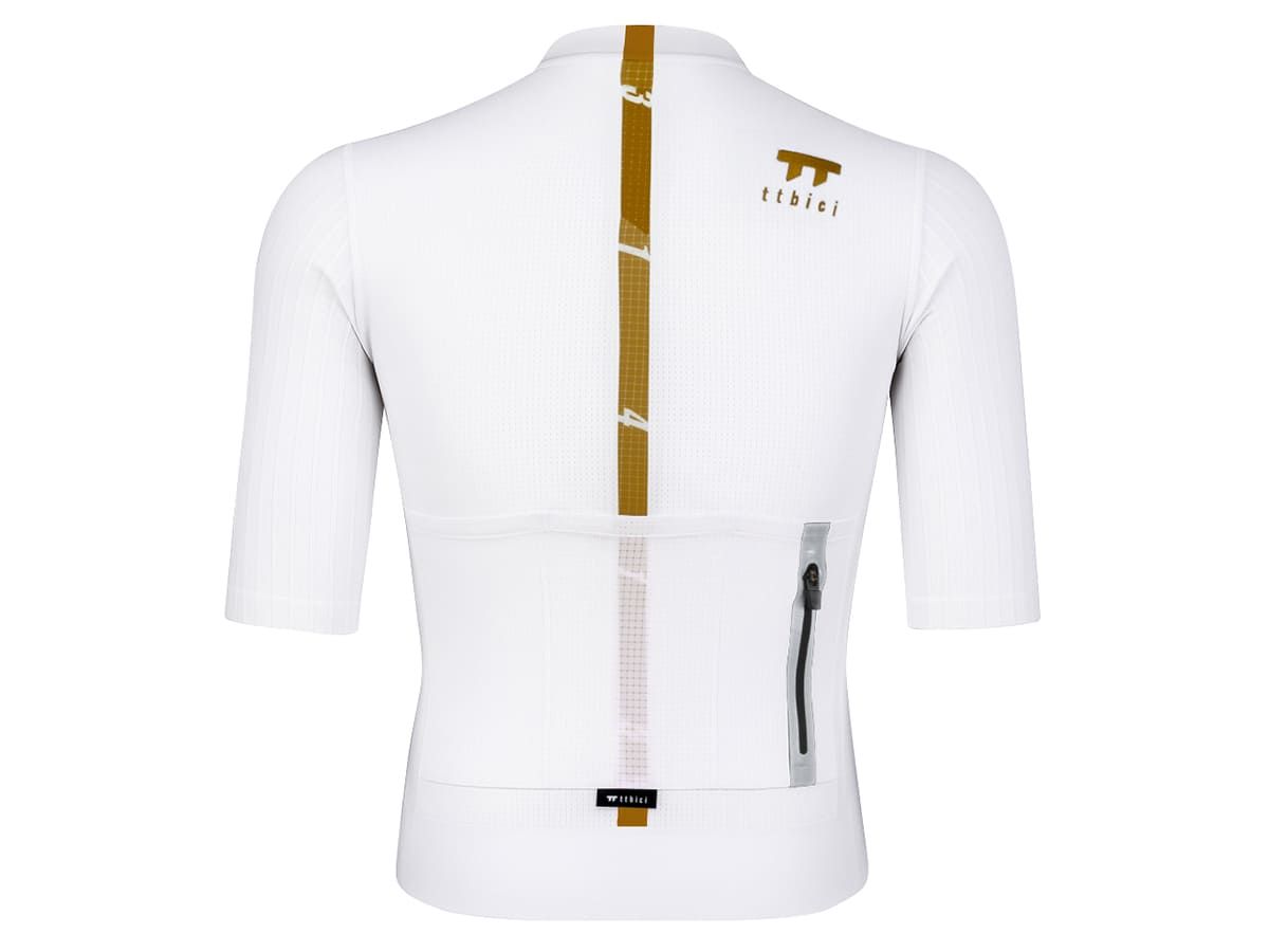 a Line Men's Stay Gold Aero Jersey 男款空力車衣 / 白金 S