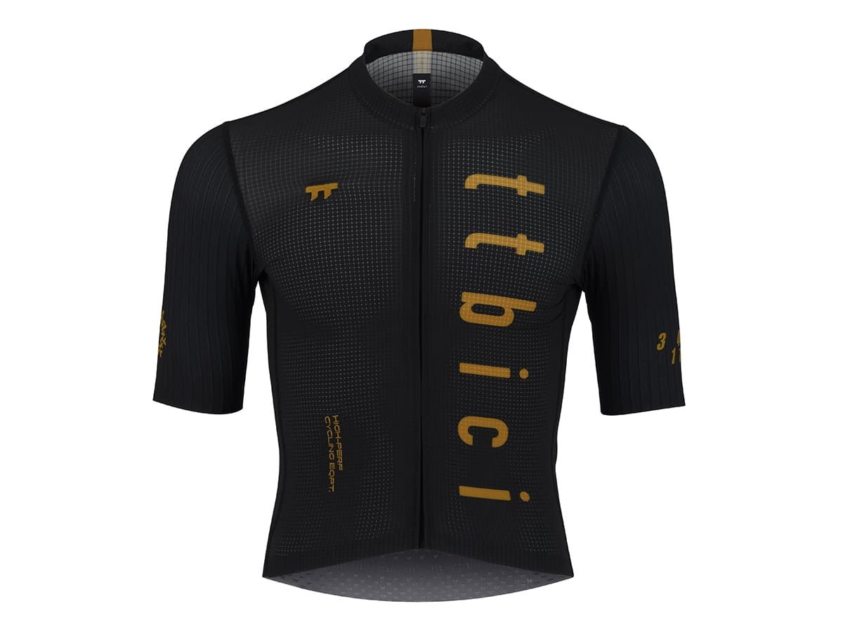 a Line Men's Stay Gold Aero Jersey 男款空力車衣 / 黑金 S