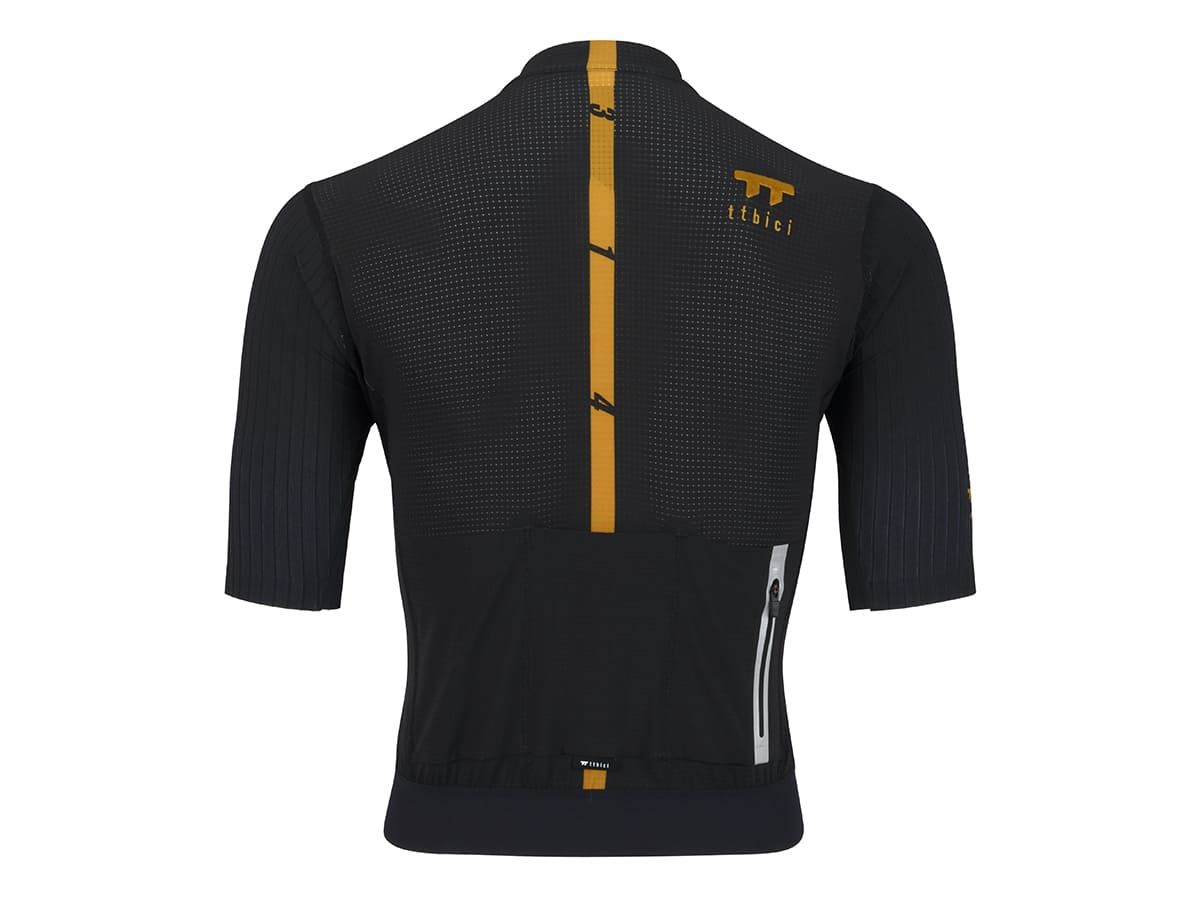 a Line Men's Stay Gold Aero Jersey 男款空力車衣 / 黑金 S