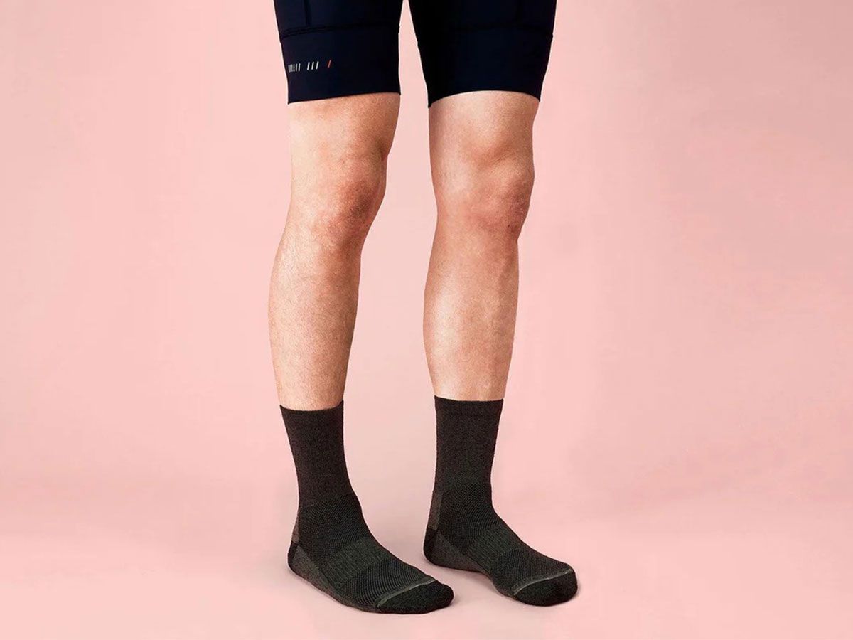 QUOC 美麗諾羊毛自行車襪 -綠色 S