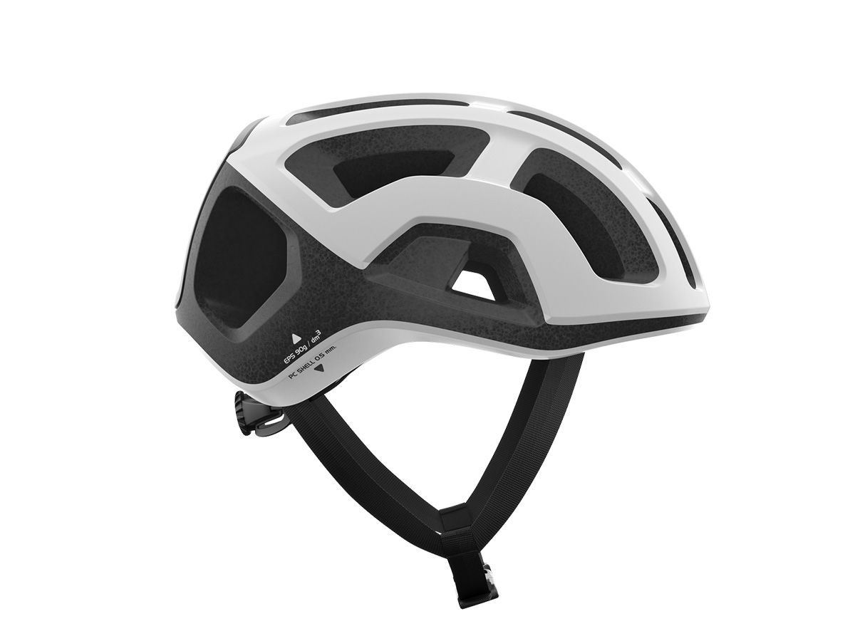 POC Ventral Lite WF 寬版安全帽 - 亮面白/消光黑 M