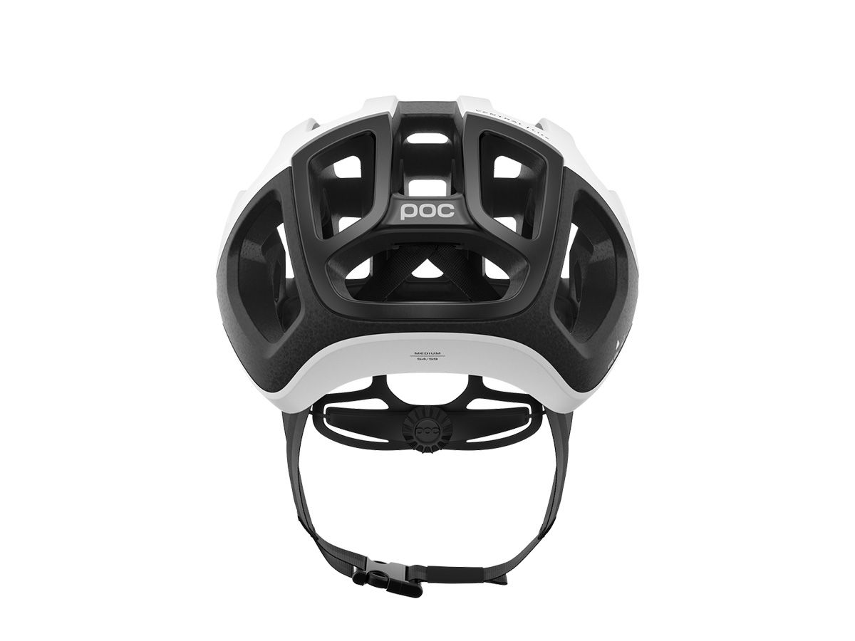 POC Ventral Lite WF 寬版安全帽 - 亮面白/消光黑 S